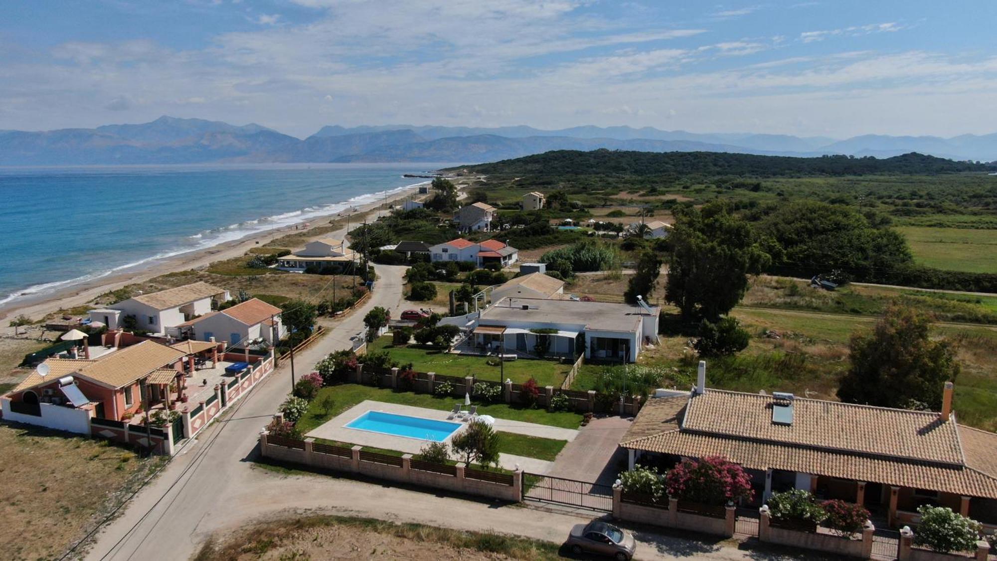 Almyra Beach House Corfu Almiros Beach Luaran gambar